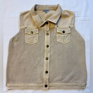 PBJ Blues Button-Front Sweater Vest